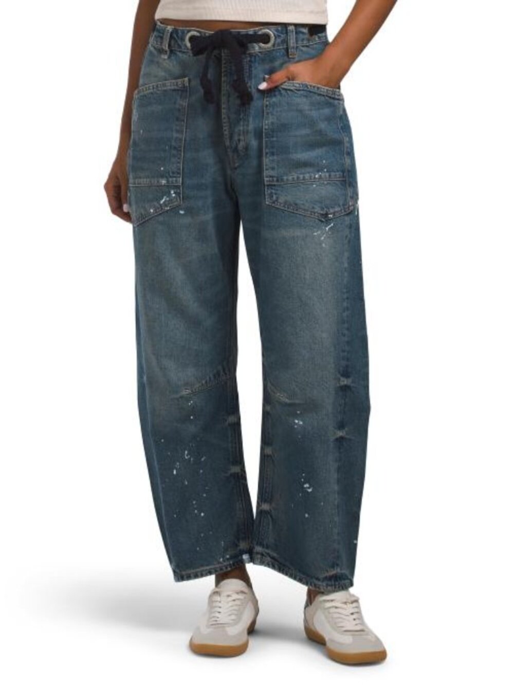 FREE PEOPLE Moxie Low Lung Pull On Barrel Jeans